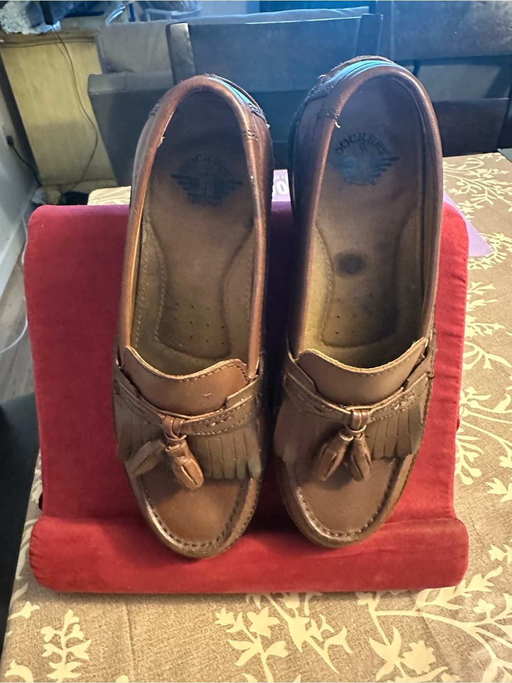 Dockers Women's Brown Tassel Fringe Loafers
